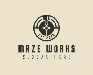 Laser Metalworks Machinery logo design