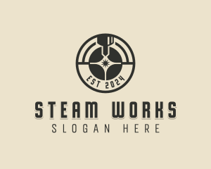 Laser Metalworks Machinery logo design