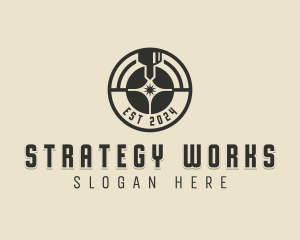 Laser Metalworks Machinery logo design