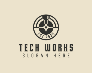 Laser Metalworks Machinery logo design