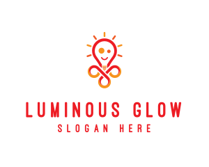 Bright - Bright Lamp Smiley logo design