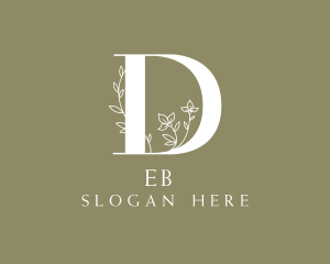 Floral Nature Event Letter D Logo