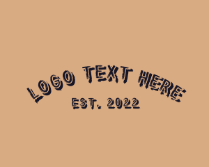 Wordmark - Rustic Textured Business logo design
