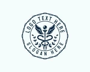 Hospital - Medical Caduceus Healthcare logo design