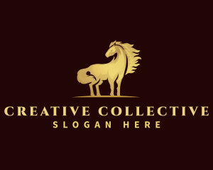 Luxury Horse Mane logo design