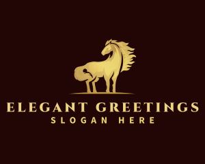 Luxury Horse Mane logo design