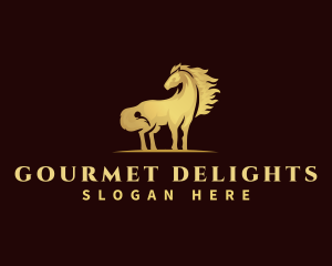 Luxury Horse Mane logo design