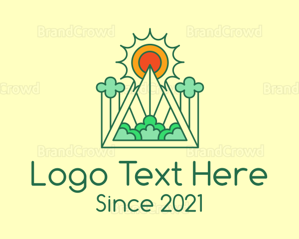 Sunlight Nature Pyramid Logo