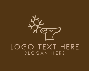 Stag - Reindeer Coffee Cafe logo design