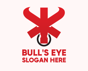 Red Asterisk Bull logo design