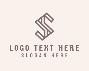 Interior Designer - Modern Tech Letter S logo design