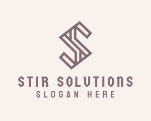 Modern Tech Letter S logo design