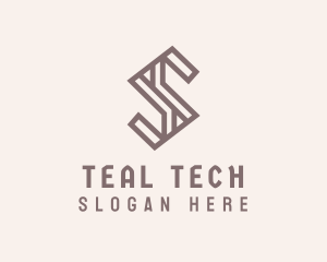 Modern Tech Letter S logo design