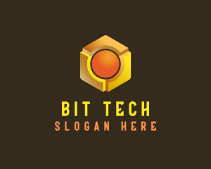 Tech Cube Sphere logo design