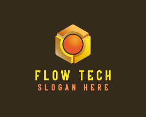 Tech Cube Sphere logo design