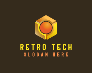 Tech Cube Sphere logo design