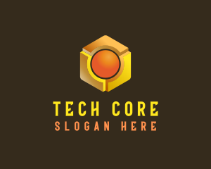 Tech Cube Sphere logo design