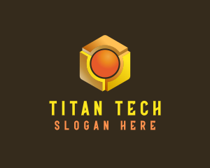 Tech Cube Sphere logo design