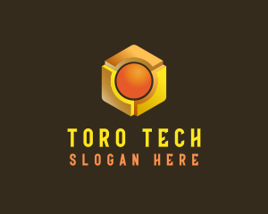 Tech Cube Sphere logo design