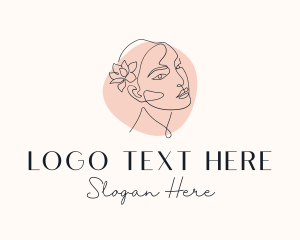 Skincare - Beautiful Flower Girl logo design