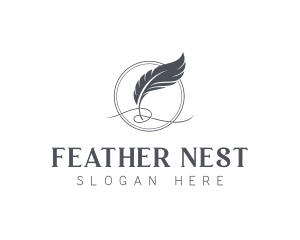 Feather - Feather Blog Writing logo design