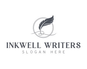 Writing - Feather Blog Writing logo design