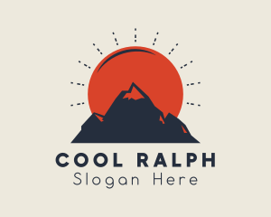 Travel - Sunset Mountain Outdoor Travel logo design