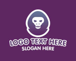 Skeleton - Gamer Skull Hoodie logo design
