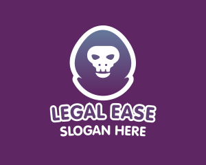Gamer Skull Hoodie Logo