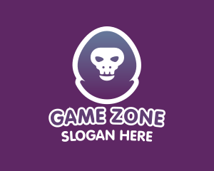 Gamer Skull Hoodie logo design