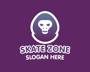 Skate - Gamer Skull Hoodie logo design