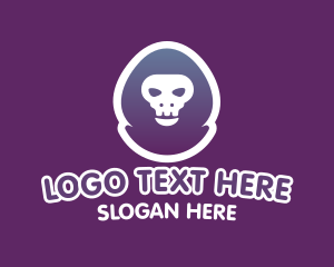 Gamer Skull Hoodie Logo