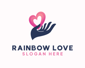 Love Hand Foundation logo design