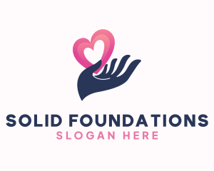 Social - Love Hand Foundation logo design