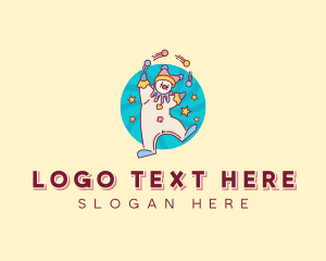 Comedy - Circus Clown Performer logo design