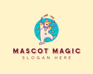 Circus Clown Performer logo design