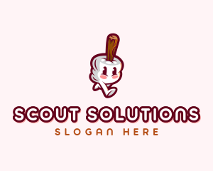 Scout - Marshmallow Adventure Camping logo design