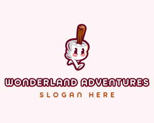 Marshmallow Adventure Camping logo design