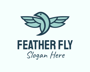 Flying Hummingbird Aviary logo design