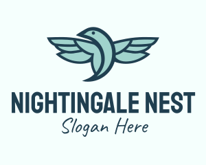 Flying Hummingbird Aviary logo design