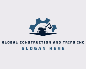 Excavation - Heavy Equipment Excavator Machinery logo design