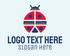 Ethnic Ladybug Pattern Logo