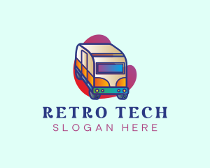 Retro Camper Van logo design