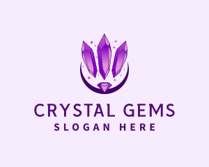 Elegant Crystal Diamond logo design