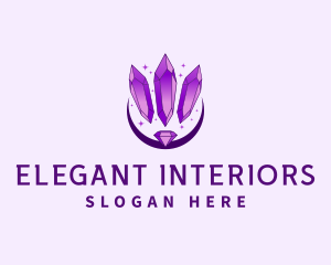 Elegant Crystal Diamond logo design