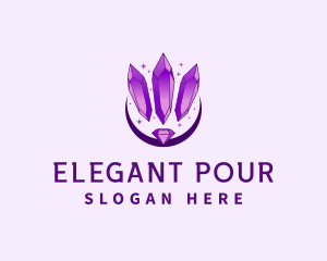 Elegant Crystal Diamond logo design