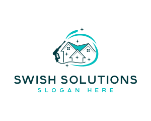 Swish - Sparkling Clean Pressure Washer logo design