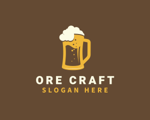 Craft Beer Mug Pub logo design