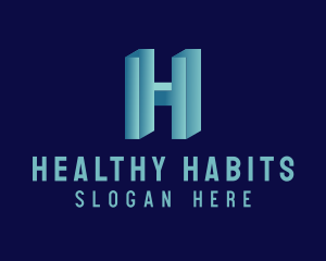 Generic 3D Letter H logo design