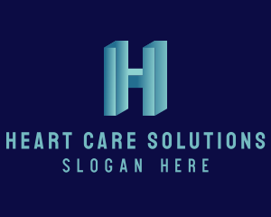 Generic 3D Letter H logo design